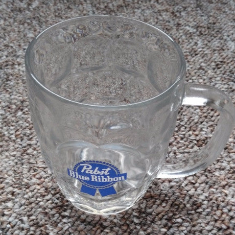 PBR beer glass from Pabst Blue Ribbon